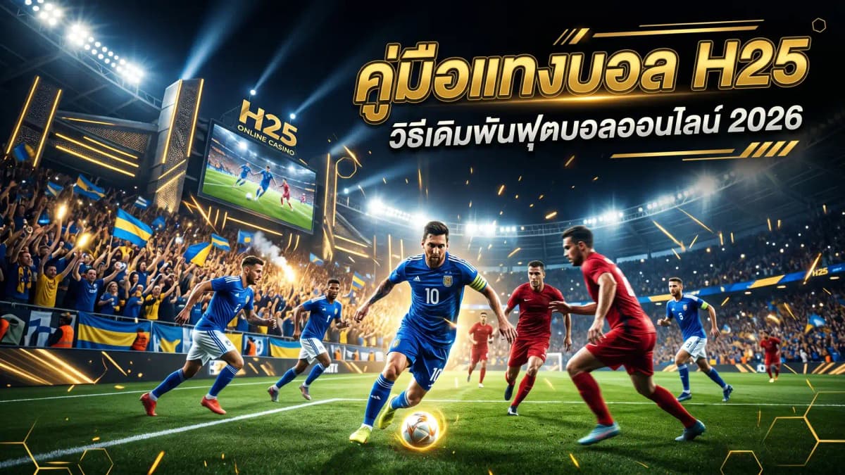 แทงบอลออนไลน์ H25 — คู่มือเดิมพันฟุตบอลสำหรับมือใหม่ 2026